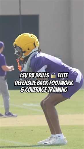 LSU DB Drills 🔒 Elite Defensive Back Footwork & Coverage Training