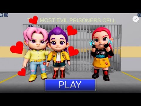 RUMI & JINU PRISON RUN!(Obby)#roblox #obby #escape 