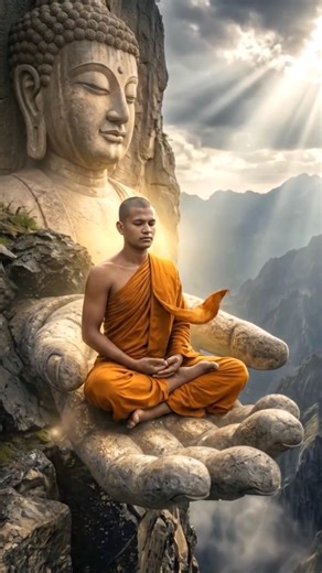 Divine Rescue by Buddha 🙏 | A Monk’s Faith and Miracle Story | #buddha #shorts