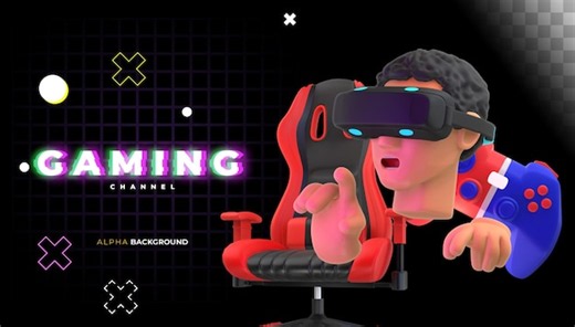 Video game store banner. 3d illustration | Free PSD