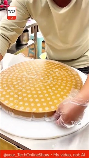 CAKE CUTTING traditional handmade dessert 😮🍰✨ #shorts #skills #crafts #satisfying #food