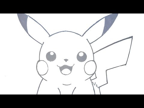 EASY PIKACHU FROM POKÉMON HOW TO DRAW PIKACHU / STEP BY STEP / EPIC ANIME CARTOON SKETCH ANIMEART