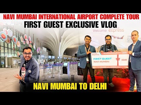 Inside Navi Mumbai International Airport ✈️ Complete Tour Lounge, Food Court | Navi Mumbai to Delhi