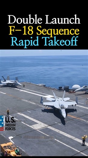 Double Launch F-18 Sequence Rapid Takeoff | F/A-18 Super Hornet