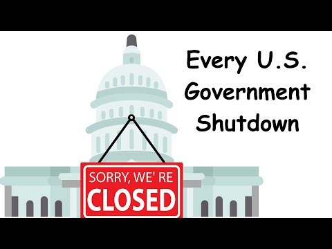 Every Time The US Government Shut Down