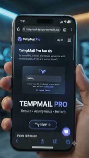 🔥 TempMail Pro – Get Temporary Email Instantly! | No Personal Email Needed 🚀 #Shorts