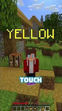 Minecraft, but you can't touch random colors!🦉 #minecraft #shorts #funny