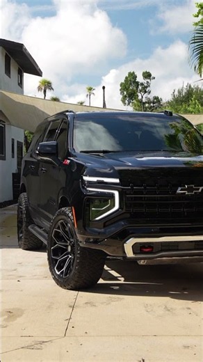 Chevy Suburban Z71 on our Brushed Black 22x10 4P83s wrapped in 285x50x22 @NittoChannel