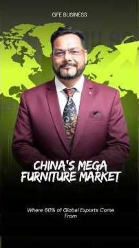 China’s Mega Furniture Market: Where 60% of Global Exports Come From #shorts #short