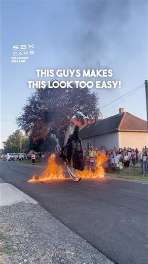 A Rolling Motorbike! 🏍️ #motorbike #bikes #stunts