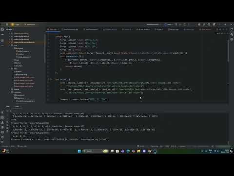 I built a Deep Learning Framework in C++ - training MNIST on it.