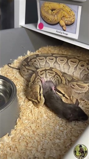 Watch How Fast a Ball Python Attacks| #ballpython #snake #python #snakefeeding #wildlife #snakevideo