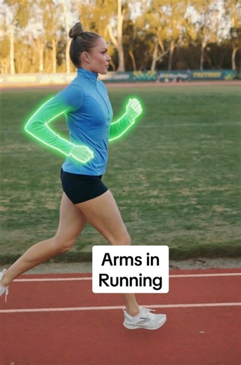 Let’s talk arms in running 🏃‍♀️✨💪 arms are for counter- balancing our runs. So a lot of form and “spread“ is based on how fast or slow you’re going. Think: FULL sprint, FULL range of motion. but whether you’re running fast or slow, keep those elbows in, bent, and opposite your legs 🫶 @@Brooks Running##letsrunthere##brookspartner