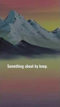 Bob Ross adds another mountain #paintlikebobross #paintlikebobross #bobross