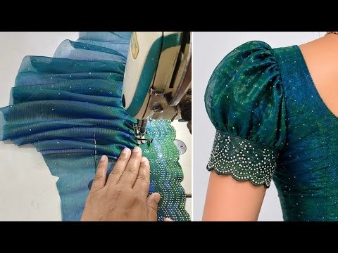 Trending Puff Sleeve Design Cutting and Stitching || Blouse Sleeve Design || बाजू का डिजाइन 