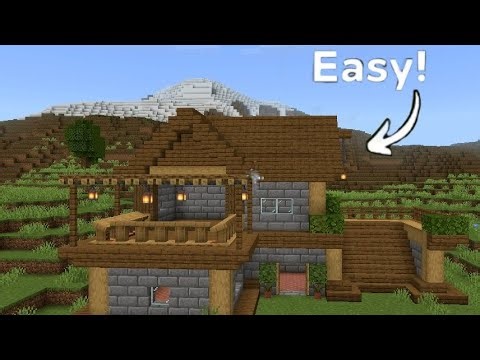 Minecraft: How to build a starter easy survival house in Minecraft , Tutorial ! #Minecraft