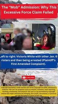 The "Mob" Admission: Why This Excessive Force Claim Failed #shortsfeed #shorts #crime