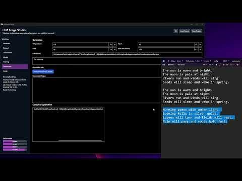 LLM Forge Studio for Windows - Create and Train Local Mini-LLMs from Scratch