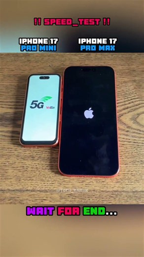 ☣️🌪️ iPHONE 17 PRO MAX VS iPHONE 17 PRO MINI SPEED TEST!!