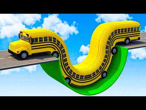 LONG CARS Passing Increasing REVERSE SPEED BUMPS in Teardown