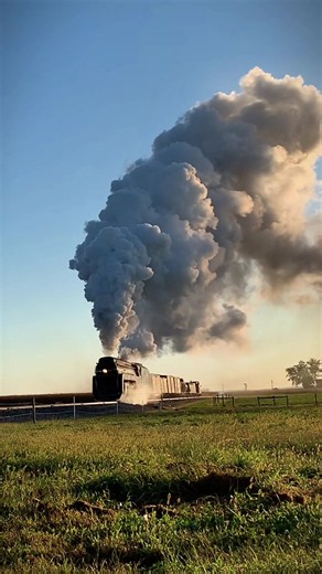 Largest Coal Burning Steam Locomotive in America (by weight) is the Norfolk & Western J class #611 - seen here hauling a freight train on the Strasburg Railroad in Pennsylvania. 🚂: N&W 611 🪨: Coal Burning 🚂: 4-8-4 🛤️: Standard Gauge 🚂: N&W Roanoke Shops | 1950 📸: October | 2019 #steamlocomotive #steamtrain #railroad #machine