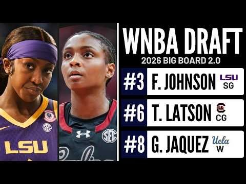 2026 WNBA Draft Big Board 2.0 | Top 20 Prospects