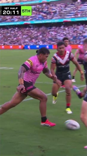 Out of this world from Brian To'o! #BrianToo #Skills #NRL #Round3 #TryOfTheYear #KickSkill #aliens