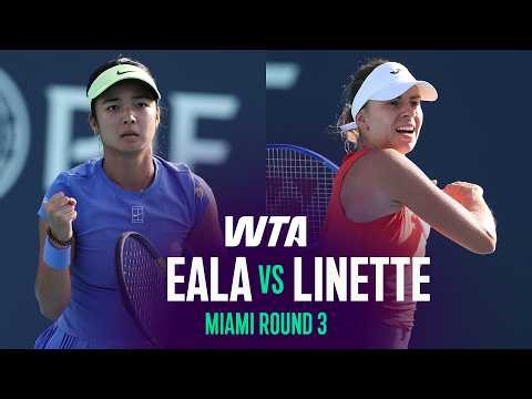 Alexandra Eala vs. Magda Linette | 2026 Miami Open Round 3 | WTA Match Highlights