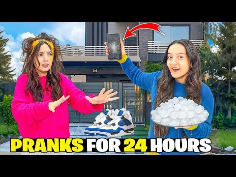 PRANKING FATIMA FOR 24 HOURS 😱| Shoes mai ICE chupa di🤣| Hira Turkey say wapis agai 🥳?| Sistrology 