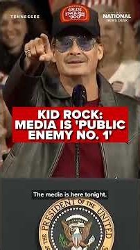 KID ROCK speaks at TRUMP'S midterm rally in Tennessee