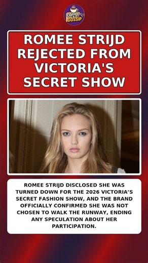 ROMEE STRIJD REJECTED FROM VICTORIA'S SECRET SHOW