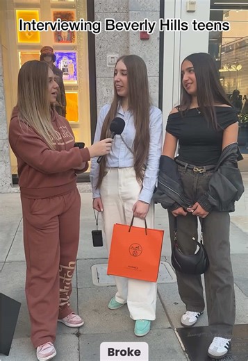 Asking beverly hills teens what income level defines “middle class”? #middleclass #wealthy #streetinterview #beverlyhills