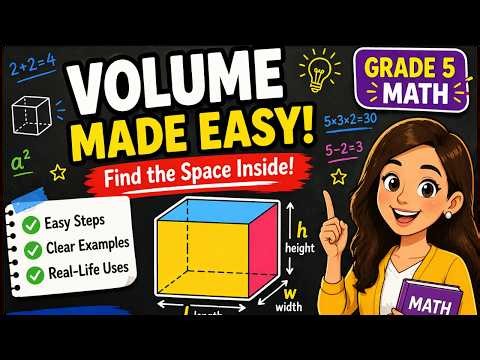 Volume Made Easy | Grade 5 Math | Step by Step | Scholanetz