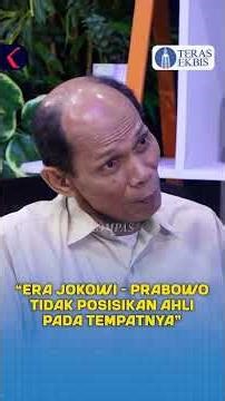 Sentil Era Jokowi hingga Prabowo soal Posisi Jabatan "Ahli" | Teras Ekbis