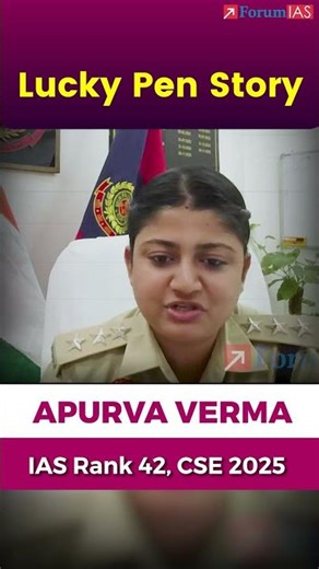 Apurva Verma Rank 42 UPSC Topper | Lucky Pen Story |