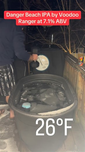 Jake Kiedaisch on Instagram: "Danger Beach IPA by Voodoo Ranger at 7.1% ABV - Another really cold day, but a decent fruity IPA to make it better, another beer from this Voodoo Ranger Vareity pack, check it out if you see it @voodooranger #icebath #coldplunge #beerreview #beer #coldexposure"