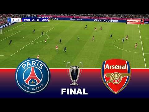 PSG vs ARSENAL - UEFA Champions League 2026 Final | Full Match All Goals | Pes 21 Gameplay