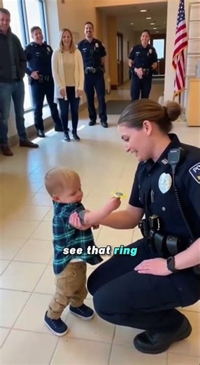 Toddler's Adorable Marriage Proposal to Police Officer 🥺👮‍♀️