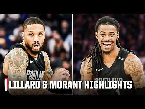 Damian Lillard & Ja Morant combine for 42 PTS in Blazers' preseason finale ⭐️ | NBA on ESPN