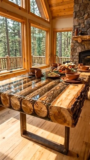 Design Lab US on Instagram: "Want to learn how to make a lava effect epoxy table from scratch? Watch this step-by-step process of building a beautiful epoxy resin table, from raw logs to a finished, glossy tabletop with a stunning lava effect. This build uses real wood, clear epoxy resin, and natural materials for a rustic yet modern feel. The no-music ASMR will immerse you in the soothing process of construction, perfect for those who enjoy watching craftsmanship in real time. #lavaepoxy #epoxy