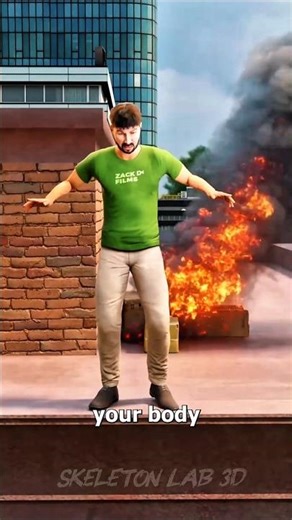 “Burning Building Escape 😳”#shorts