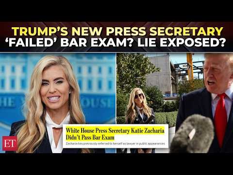 Trump’s new Press Secretary Katie Zacharia is not a lawyer? She ‘failed’ the bar exam, report says