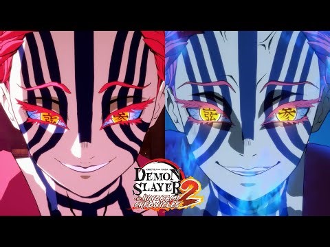 Demon Slayer Hinokami Chronicles 2-Akaza (Mugen Train) Vs Akaza (Infinity Castle) Moveset Comparison