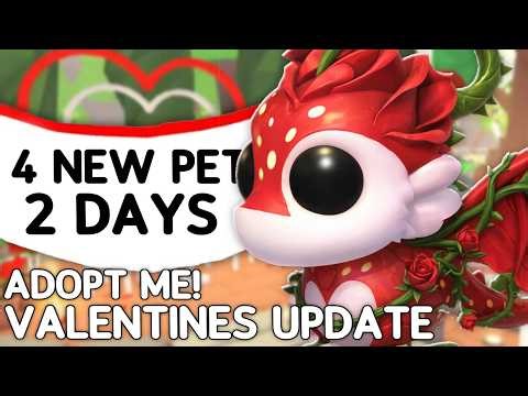 Adopt Me ROSE DRAGON UPDATE! Valentines Pets