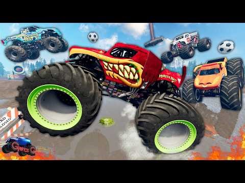 Monster Jam INSANE High Speed Races and Obstacle Courses! The Best Monster Truck Competition!