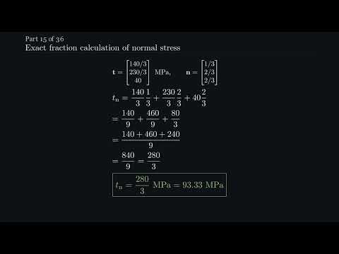 Cauchy Stress Tensor Explained | Traction, Normal Stress, and Shear Stress