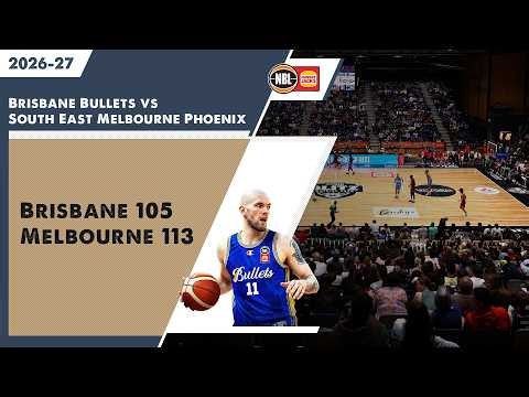 Arnas Velička Drops 24-7-7! Brisbane Bullets vs Phoenix 105-113 Game Highlights