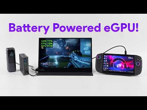 My Fully Battery-Powered eGPU Set Up Finally Works!