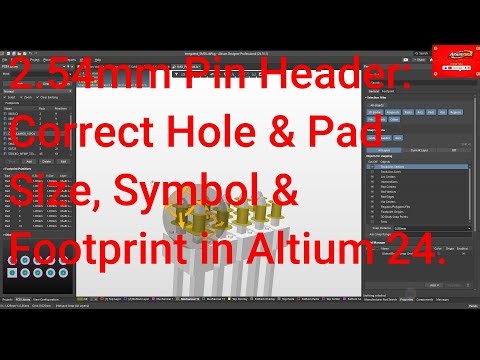 Altium Designer Tutorial 47: How to Create 2.54mm Pin Header Sym. & Footprint in Altium Designer 24.