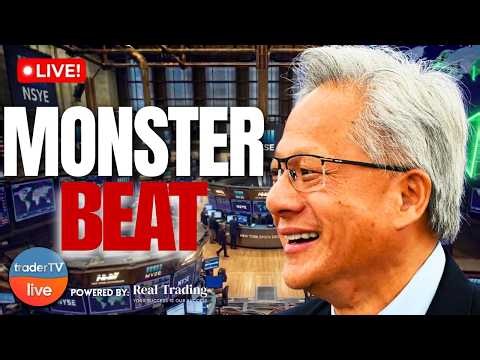 $NVDA Beats But Wall Street Shrugs! Tech Futures Slip Ahead Of Jobless Data | Stock Market Live